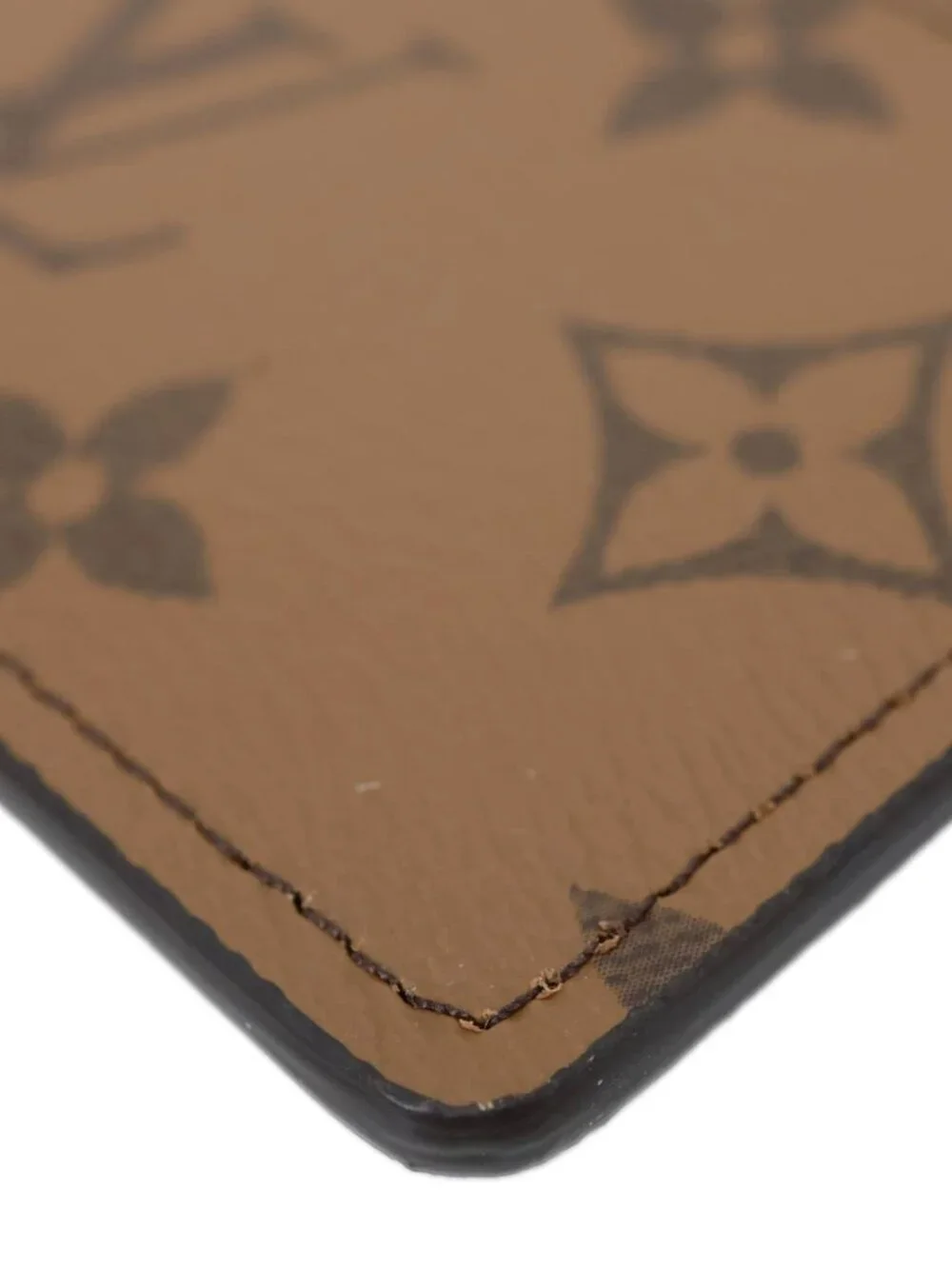 Louis Vuitton  Reverse Monogram Canvas Card holder Brown